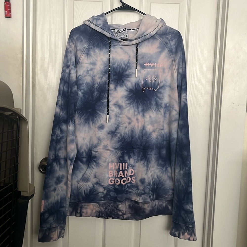 HVIII Brand Blue Tie Dye Hoodie